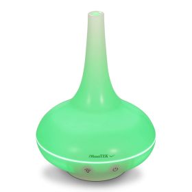 1Pc 200ml Cool Mist Humidifier Ultrasonic Aroma Essential Oil Diffuser With 7 Color LED Lights Waterless Auto Off For Office Home Room Study Yoga Spa (Color: White)