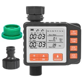 1Pc Sprinkler Timer With 3 Watering Programs Manual Mode Automatic Watering System Waterproof Irrigation Timer House Faucet Timer For Garden Yard Lawn (Color: Black)
