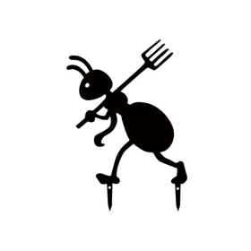 Decorative Iron Ant Garden Stake,Outdoor Metal Yard Art For Lawn, Patio,Backyard (Option: Look at the picture)