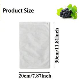 50Pcs Fruit Protection Bags Reusable Non-woven Fruit Cover With Drawstring (Option: W13732754)