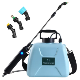 Gallon Electric Plant Sprayer Automatic Plant Sprayer Telescopic Garden Handheld Sprayer (Color: Black)